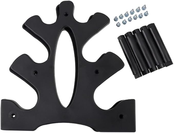 Neoprene Dumbbell Rack Hand Weights Bracket Display Storage Stand Organizer Lightweight Plastic Assemble 6 Position Holder for Hand Weight Dumbbells 1LB-15LBS Gym Fitness