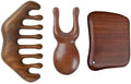 Wood Gua Sha Massage Tools Set,Scraping Scalp Massage Comb, Wooden Gua Sha Scraping Tools,3 Pieces.