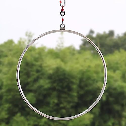 Beginners Hoop Dance Suspension Trainer Metal, Kids Adult Aerial Hoop Stand Kit, Weight Loss/Shape/Exercise Yoga Hoop Yoga Ring