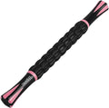 YANSYI Muscle Roller - Professional Deep Tissue Massage Stick with 9 Rollers for Athletes, Portable Soreness Relief for Back & Leg Pain, Post-Workout Recovery Tool (Pink)