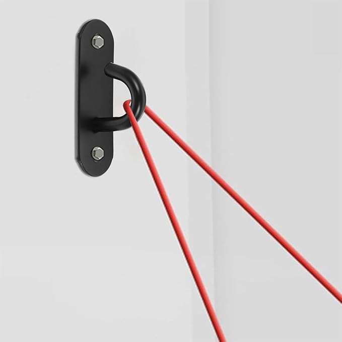 4pcs Heavy Duty Resistance Bands Wall Anchor Hooks, Stainless Steel Yoga Strap Fixing Hangers for Home Gym Ceiling Mount, Workout Equipment Attachments for Strength Training