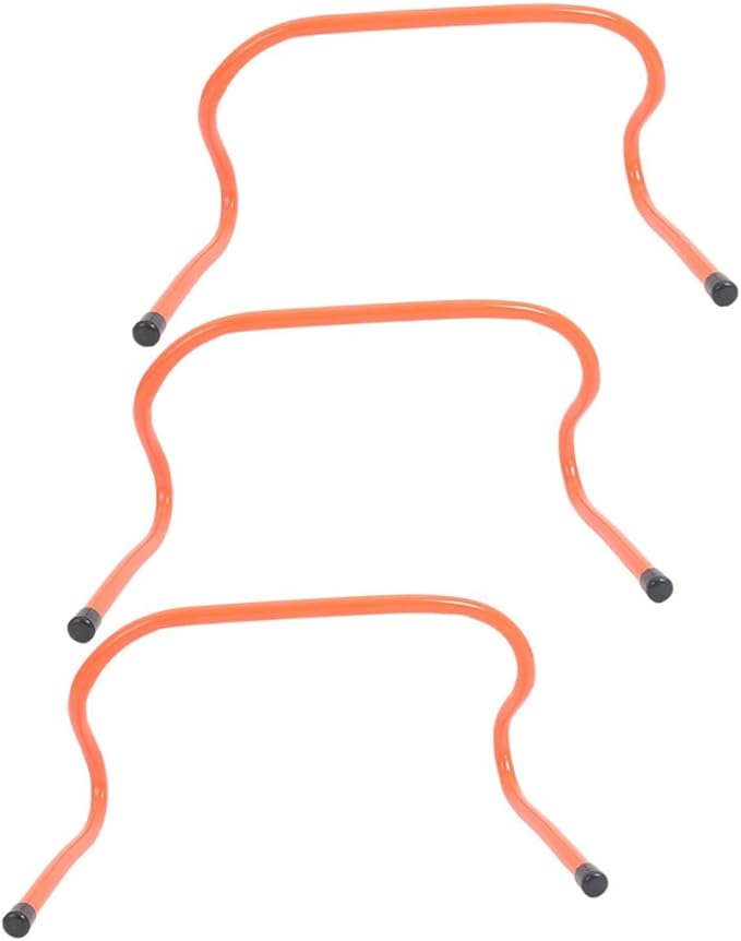 3pcs Speed Training Hurdles Set 15cm Plastic Agility Hurdles for Soccer Football Basketball Youth Sports Speed and Agility Training Equipment
