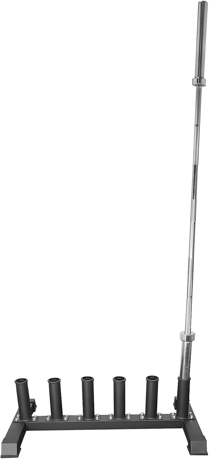 Luwint Freestanding Barbell Holder, Floor Stand Vertical 6 Bar Storage Rack for 2'' Olympic Bars