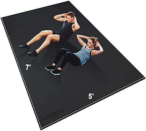 innhom Large Exercise Mat 6'x4'/7'x5'/8'x6'/9'x6'/10'x6' Workout Mat Gym Flooring for Home Gym Mats Exercise Mats for Home Workout Thick Floor Mat for Fitness