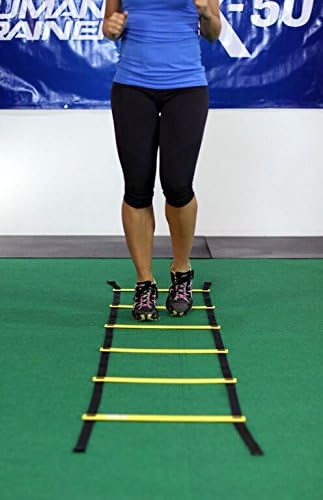 The Human Trainer X-50 Agility X-Training Kit (Includes: 2X 9 Foot Agility Ladders, 10x X-Training Cones, X2 DVDs, Full Colour Exercise Manual)