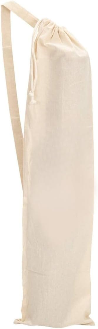 Mayatra's Organic Large Yoga Mat Tote Bag Cover -100% Cotton Lightweight,Washable Yoga Dust Bag With Adjustable Strap Unisex