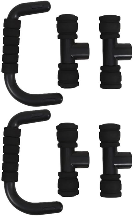 1Pair Push Up Bar Strength Training Non-Slip Sturdy Push-Up Stands Floor Workouts Fitness Calisthenics for Men Women(Black)