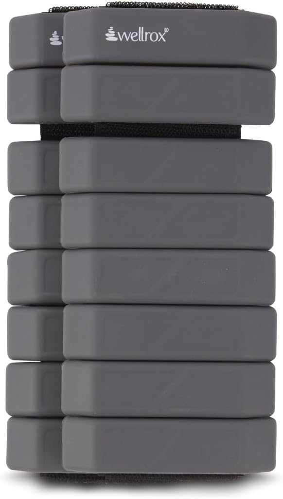 Wellrox Weighted Bangles – Adjustable Ankle and Wrist Weights for Women & Men – Set of Ankle Weights 2 lbs (1 lb Each Wrist Weight) | Weighted Arm Bands for Pilates, Yoga, Running & Walking