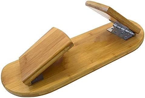 Meditation Bench with Carry Bag, Bamboo Finish, Low Seat, Alternative to Kneeling Meditation Cushion for Yoga, Prayer and Meditation