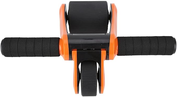 2 Wheels Ab Roller Wheel Abdominal Exerciser with Knee Pad Home Fitness Equipment