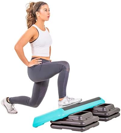 The Step Freestyle Grey Aerobic Platform, Health Club Size Steppers for Exercise