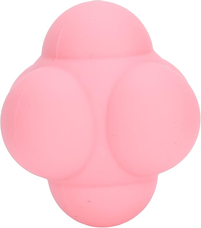 Silicone Bounce Reaction Ball HighDensity Portable HandEye Coordination Speed Reflex Training Ball for Athletes Kids Adults Sports Enthusiasts 7cm (Strawberry Color)