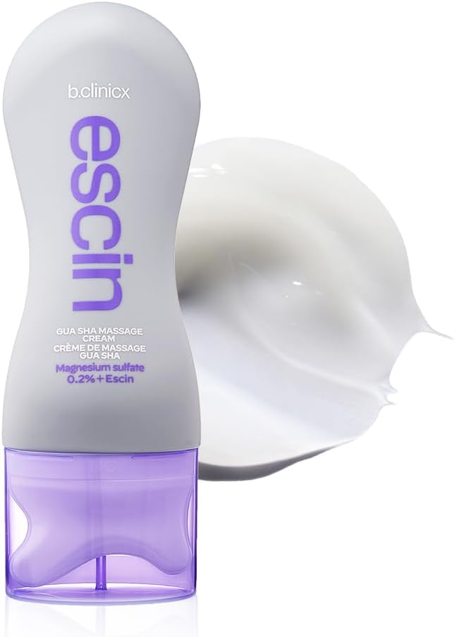 Magnesium+Escin Body Gua Sha Massage Cream - Intensive Relief for Leg with Gua Sha Tool, Leg Massage Cream for Circulation, Improving Calf Swelling, Korean Skin Care 5.07 fl.oz