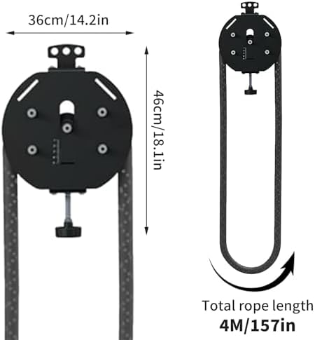 Endless Rope Trainer, Suspension Resistance Machine, 14 Ft Closed-Loop Nylon Rope, Home Gym Equipment for Interval Training