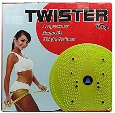 Mat Acupressure Twister Big Disc Pyramid & Magnetic Treatment Therapy (Grey)