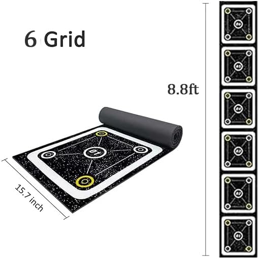 Rubber Agility Ladder 8.8 Ft Non-Slip Speed Agility Training Ladder for Soccer Footwork Training，Flat Agility Ladder for Children's Physical Training Equipment