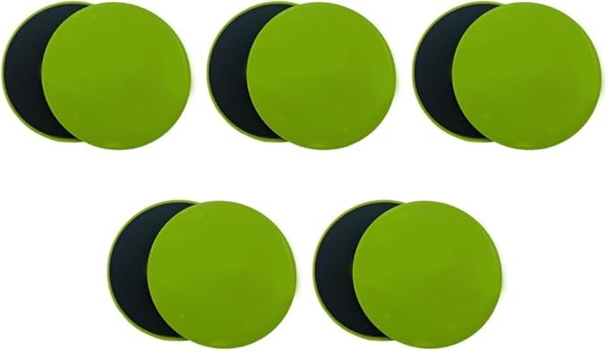 Pilates Board,10PCS Core Sliders, 7.8in Workout Sliders, Dual Sided Exercise Gliding Discs for Women Men Abdominal Core Strength Deep Squats Lunges Pushups