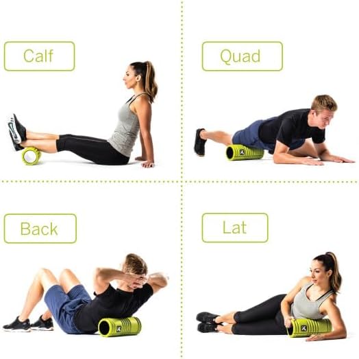 TRIGGERPOINT Performance Therapy Grid Foam Roller for Exercise, Deep Tissue Massage and Muscle Recovery, Original (13-Inch), Lime