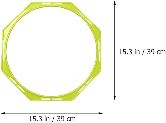 BESPORTBLE 4Pcs Agility Training Equipment, Football Training Circle Adult Soccer Ball Basketball Outdoor Trains for Adults Sports Agility Football Training Ring Ladder Footwork, Multi-Function Agilit