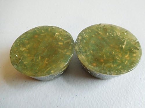 Pearl Green.gp Small Tower Buster Crystal Orgone Generator Energy Accumulator 528Hz/7.83Hz/Advance Harmonics Many Beautiful Ingredients and Colors!! (Pearl Green.gp)