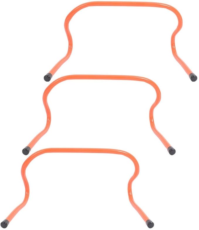 HANABASS 3pcs Sports Agility Hurdles for Boys and Girls Lightweight Plastic Training Equipment for Enhanced Coordination and Speed Development Soccer and Practice