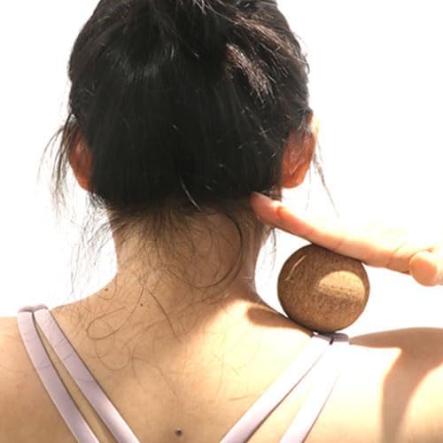 Cork Massage Ball Set for Fascia Release After Exercise, Yoga,Trigger Point Therapy, Relax Muscles, and Relieve Stress,Set of 3 （5.4"*2.4"+2.4"+1.7" Lacrosse Massage Balls