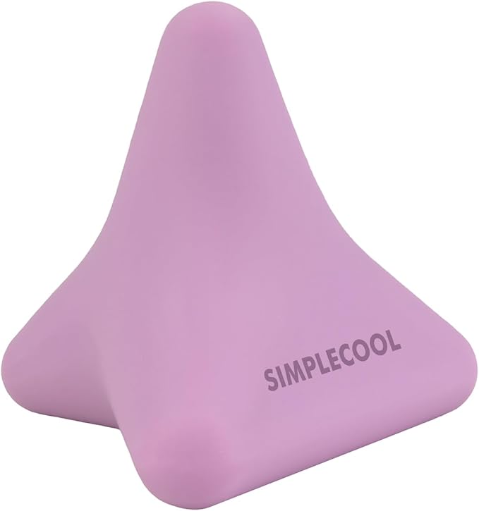 Manual Trigger Point Massage Tool. Small Massager Ball for Deep Tissue Myofascial Release Physical Therapy Plantar Fasciitis Pain Relief Muscle Knot Psoas Hip Flexor Iliacus Release 3×2.6″(Purple)