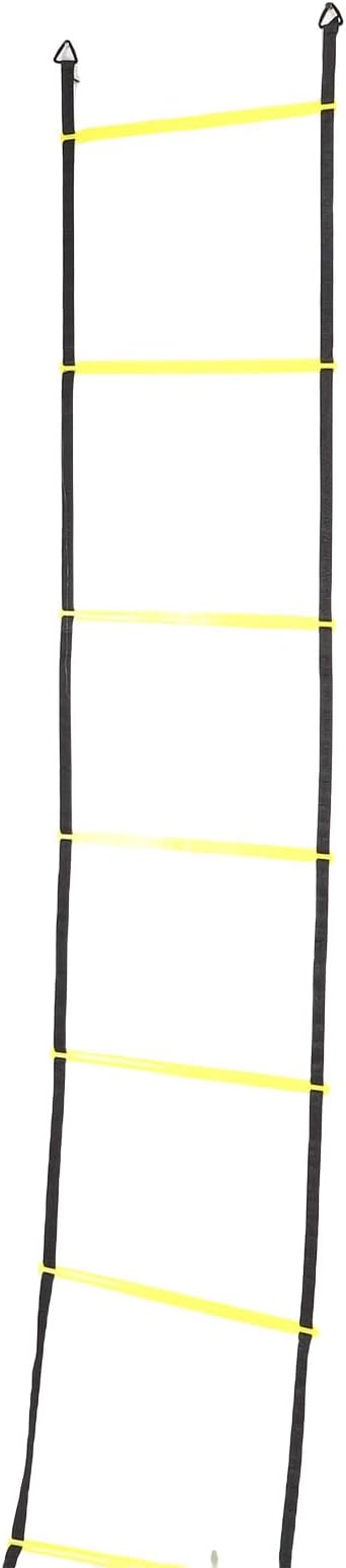 Alomejor Agility Ladder Set, Plastic and Nylon Agility Ladder Speed Training Equipment with Soccer Cones for Kids Sports Footwork Practice