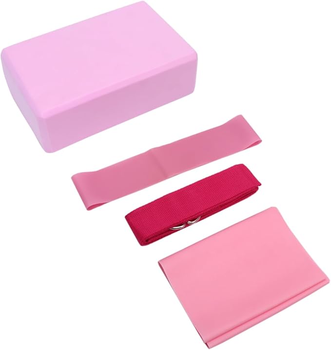 Totority Yoga Gear Yoga Supplies Straps Blocks Latex Towel Stretch Band Resistance Ring for Stretching