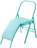Pilates Yoga Chair,Iyengar Yoga Chair,Yoga Inversion Chairyoga Assist Chair,with Lumbar Back Support,Backless Chair Yoga Chair,Blue