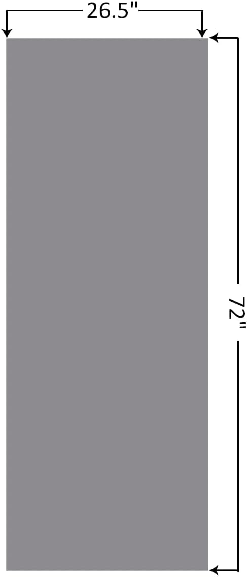 Eunzel Hot Yoga Towel Non Slip Yoga Mat Towel Non-Slip Sweat Absorbent Microfiber Towel for Hot Yoga, Pilates and Workout 72" x 26.5", Dark Grey