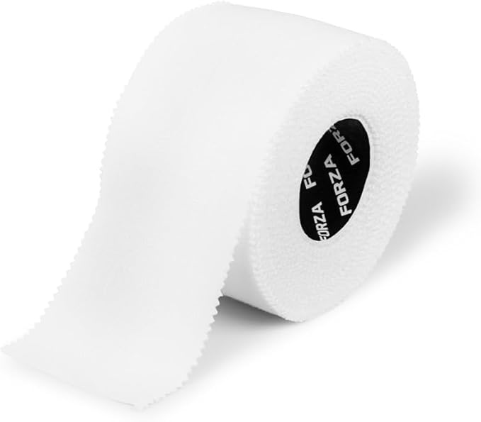 FORZA Premium Zinc Oxide Athletic Tape – 100% Cotton, Sweat & Water Resistant – Multipack Options – Support Tape for Sports, Rehabilitation & Joint Stability