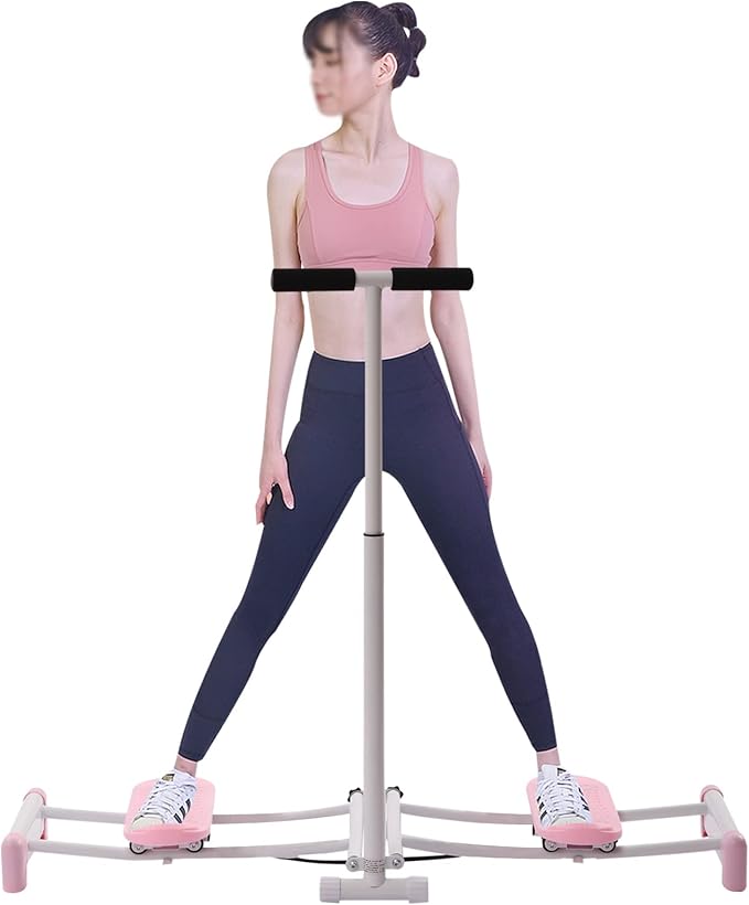 Leg Exercise Ski Machine Strength Training Exercise Equipment, Adjustable Rods Pelvic Floor Trainer Leg Workout Machine Postpartum Repair Improve Sagging Buttocks