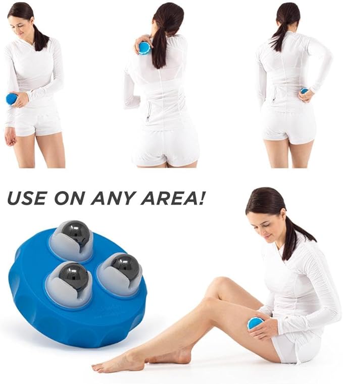 ProStretch Marble Roller, Hand-Held Portable Massage Tool with Magnetic Balls for Acupressure and Muscle Soreness Relief