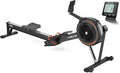 YOSUDA R2 Rowing Machine for Home, Professional Adjustable Air Resistance Rower Machines with Self-Powered Monitor, 53.7'' Row Rail, Ergonomic Comfort Seat, Easy Storage
