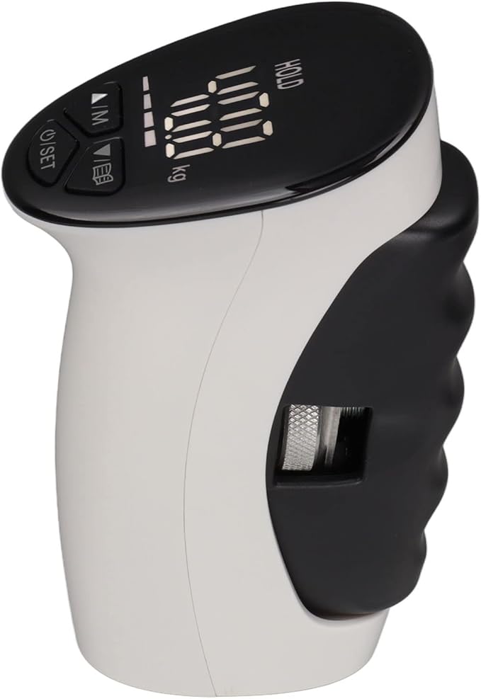 Hand Dynamometer Grip Strength Trainer, Electronic Hand Grip Strength Tester, LED Display Adjustable Grip Distance Digital Hand Grip Strength Dynamometer for Sport Home School