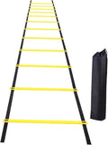 Agility Ladder Speed Ladder Fitness Feet Training Multifunction with Storage Bag Rugby Outdoor Sports Instant Set up Foldable