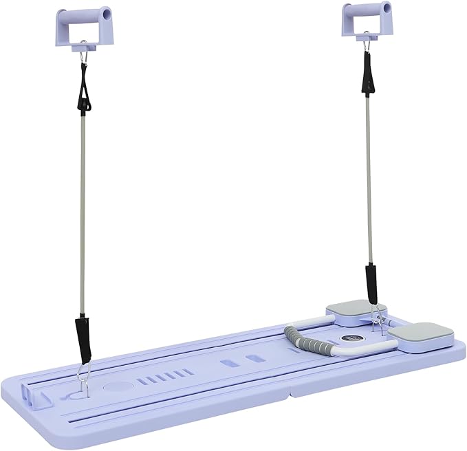 Pilates Board, Balance Board for Core Workout & Abs Training, Anti-Slip Wobble Board for Home Gym Fitness, Physical Therapy, Full Body Exercise (Max 330 lbs, Purple)
