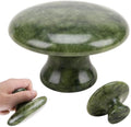 1Pcs Natural Jade Massage Stones Mushroom-Shaped Gua Sha Body Massage Tool for Relaxation Fatigue Relief Hot Stones Massage Set for Spa & Home Use