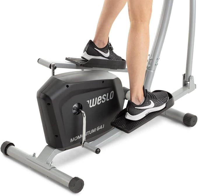 Weslo Momentum G 4.1 Rear-Drive Elliptical Machines with Inertia-Enhanced Flywheel, Black