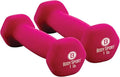 Body Sport Neoprene Dumbbell Weight - Latex-Free, Strength Training Equipment for Home Fitness & Gym Workouts