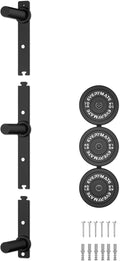 EVERYMATE Weight Plate Storage Rack, Olympic Weight Plate Holder, Bumper Plate Storage, Home Gym Organizer