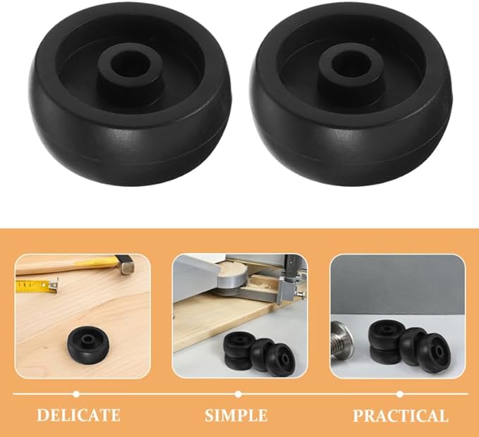 Universal Gym Wheel Rollers for Fitness Equipment Replacement Caster Wheels for Treadmills Exercise Bikes Rowing Machines 6-Pack Smooth Mobility
