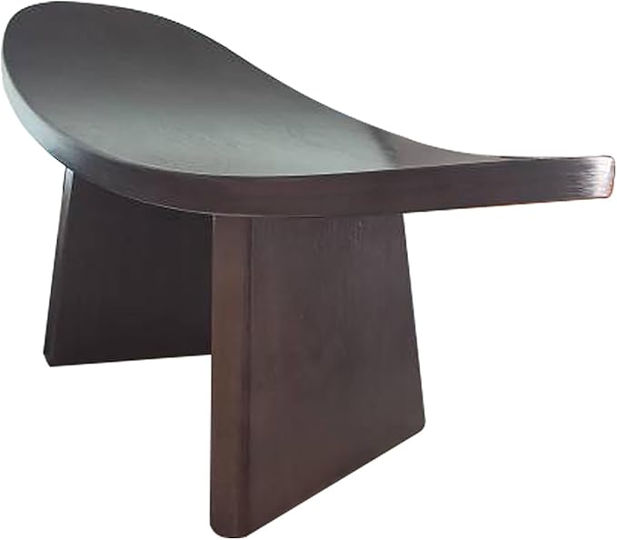 Meditation Bench, Portable Meditation Stool Ergonomic Reclining Seat with Rounded Edges, Ergonomic Kneeling Bench Made of Eco-friendly Wood Handmade for Kneeling Prayer