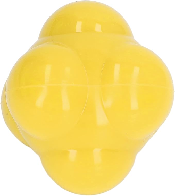 Reaction Ball, Rubber Bright Color Hex Reaction Trainer Ball for Enhanced Agility, Hand Eye Coordination and Fitness Training for Basketball Tennis