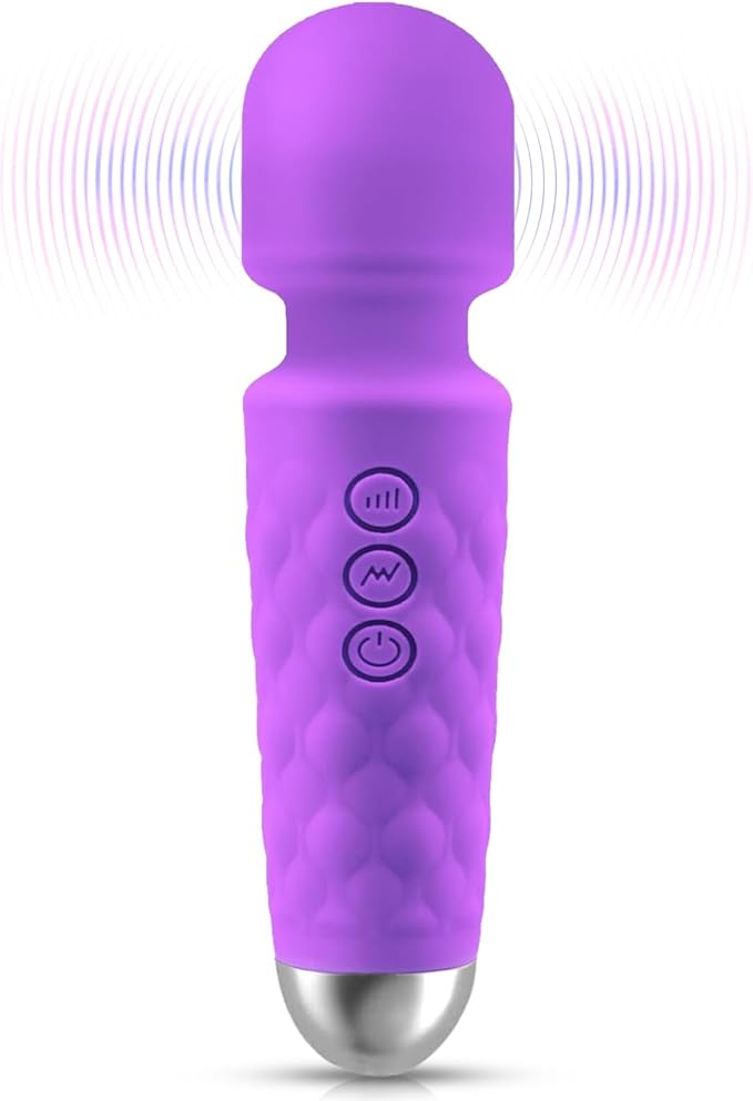 Portable Full-Body Relaxation Massager - Multi-Frequency Modes for Custom Selection, Silicone Material for Safety, Relieves Neck, Shoulder, Leg, and Back Fatigue (Purple)