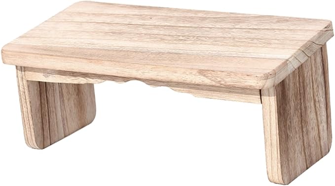 Zen Meditation Bench Stool Folding Wooden Kneeling Chair for Prayer and Tea Lightweight Non-Slip Design Durable Natural Wood for Better Circulation and Comfort