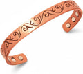 Copper Magnetic Bracelet with 6 Magnets for Men and Women