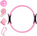 Women's Fitness Exercise Set Pilates Ball Rings and Band with Nonslip for Home Exercise and Flexibility Pilates Rings and Ball Set for Flexibility