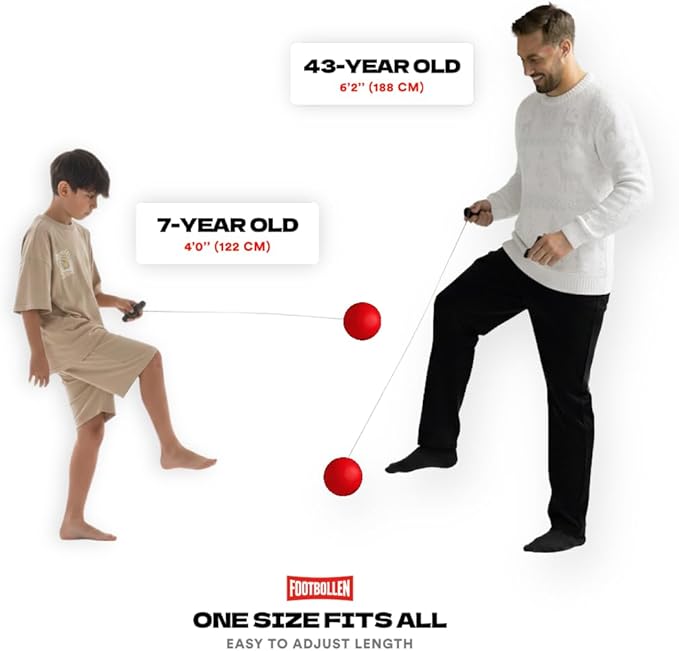 Footbollen Kick Ball – Interactive Soccer Training for Kids, Teens & Adults | Improve Foot-Eye Coordination, Agility & Ball Control